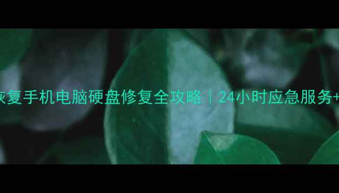 图片 阿坝州数据恢复手机电脑硬盘修复全攻略｜24小时应急服务+免费检测！1