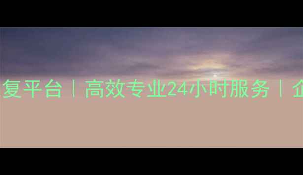 图片 青岛虚拟机数据恢复平台｜高效专业24小时服务｜企业数据抢救指南2