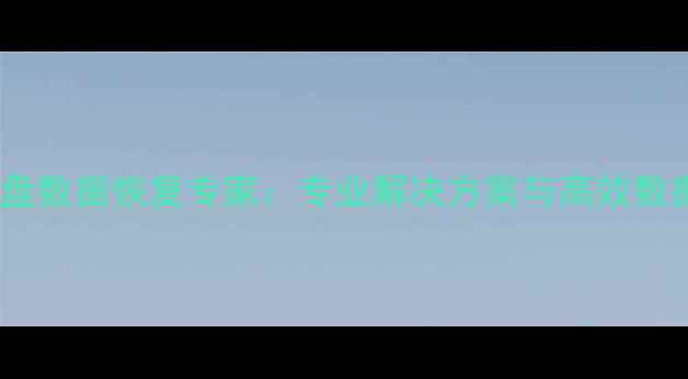 图片 青岛西数硬盘数据恢复专家：专业解决方案与高效数据拯救指南1