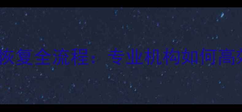 图片 青州移动硬盘数据恢复全流程：专业机构如何高效恢复丢失数据？1