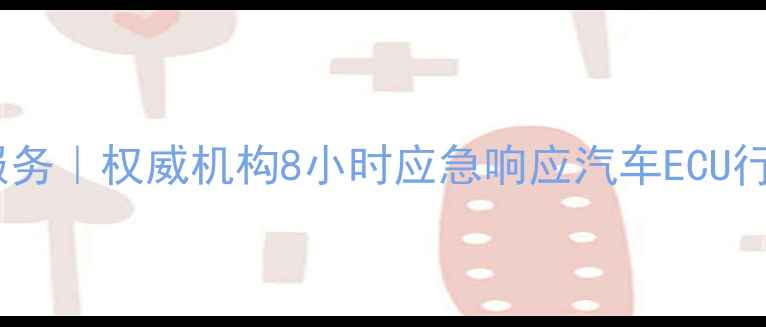 图片 青海专业汽车数据恢复服务｜权威机构8小时应急响应汽车ECU行车记录仪数据深度修复1