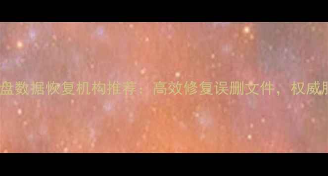 图片 静安寺附近专业U盘数据恢复机构推荐：高效修复误删文件，权威服务保障数据安全