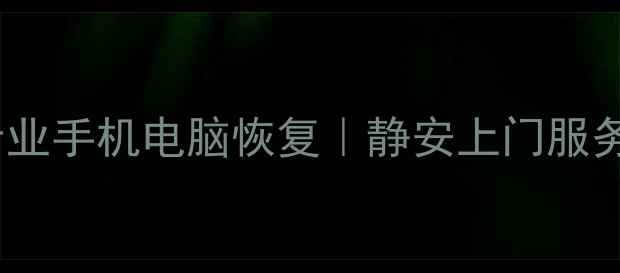 图片 静安电脑数据恢复服务｜专业手机电脑恢复｜静安上门服务，2小时极速恢复丢失数据
