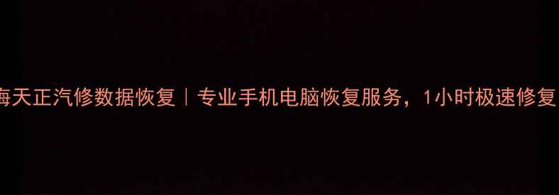 图片 静海天正汽修数据恢复｜专业手机电脑恢复服务，1小时极速修复！1