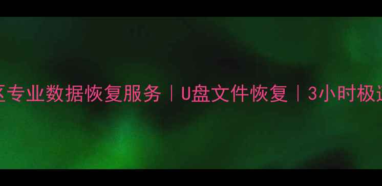 顺义区专业数据恢复服务U盘文件恢复3小时极速修复