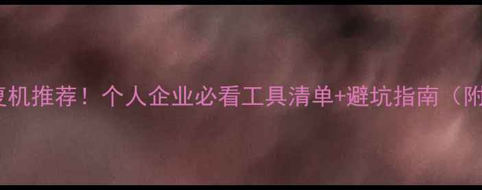 高性价比数据恢复机推荐个人企业必看工具清单避坑指南附真实恢复案例