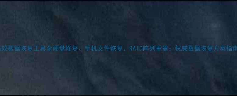 图片 高效数据恢复工具全硬盘修复、手机文件恢复、RAID阵列重建：权威数据恢复方案指南1