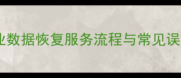 高效数据恢复解决方案专业数据恢复服务流程与常见误区含英文daterecovery