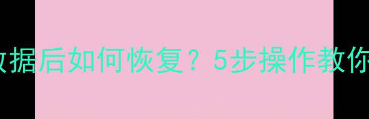 图片 魅族手机清除应用数据后如何恢复？5步操作教你轻松找回重要信息1