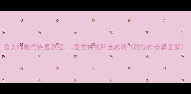 图片 鲁大师数据恢复教程：U盘文件找回全攻略（附操作步骤图解）