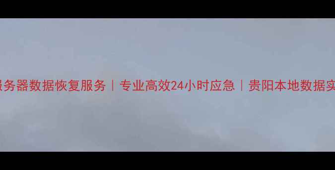 图片 黔南服务器数据恢复服务｜专业高效24小时应急｜贵阳本地数据实验室1