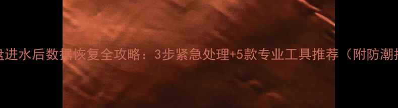 图片 🌊💻U盘进水后数据恢复全攻略：3步紧急处理+5款专业工具推荐（附防潮指南）2