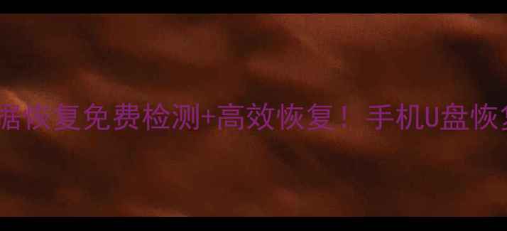 图片 🌟海口电脑文件数据恢复免费检测+高效恢复！手机U盘恢复教程大公开📁💻1