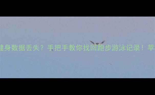 手机健身数据丢失手把手教你找回跑步游泳记录苹果安卓全攻略