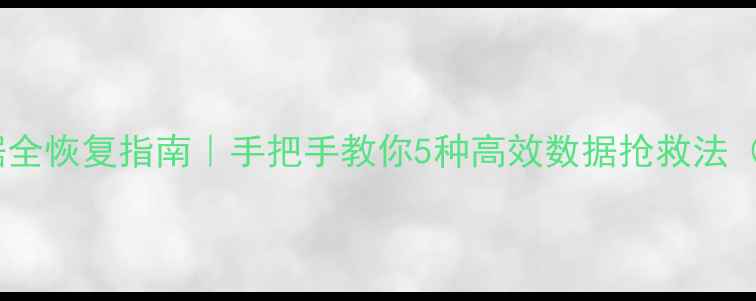 图片 💻熊猫绘画数据全恢复指南｜手把手教你5种高效数据抢救法（附工具推荐）1
