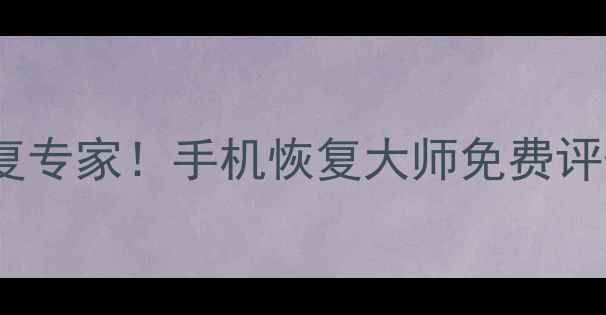 宁波本地电脑数据恢复专家手机恢复大师免费评估24h极速救援服务