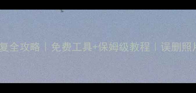 手机数据恢复全攻略免费工具保姆级教程误删照片聊天记录秒恢复