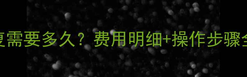 图片 💾1T硬盘数据恢复需要多久？费用明细+操作步骤全（附避坑指南）