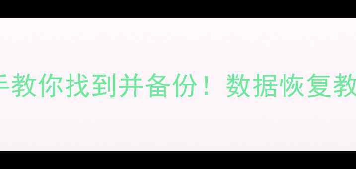WPS恢复数据保存位置手把手教你找到并备份数据恢复教程注意事项附防丢攻略