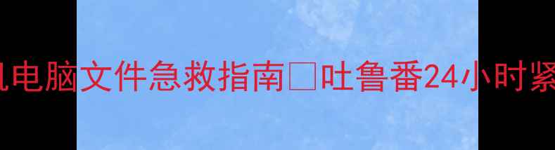 图片 📁吐鲁番专业数据恢复｜手机电脑文件急救指南💾吐鲁番24小时紧急恢复服务（附真实案例）1
