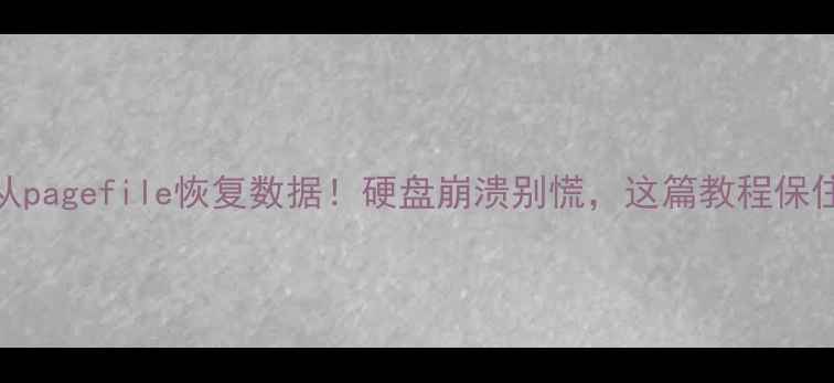 手把手教你从pagefile恢复数据硬盘崩溃别慌这篇教程保住你的重要文件