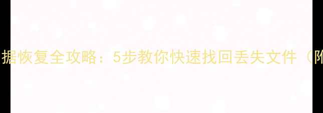 托卡世界数据恢复全攻略5步教你快速找回丢失文件附详细教程