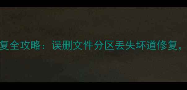 图片 📁硬盘数据恢复全攻略：误删文件分区丢失坏道修复，附详细教程🔧