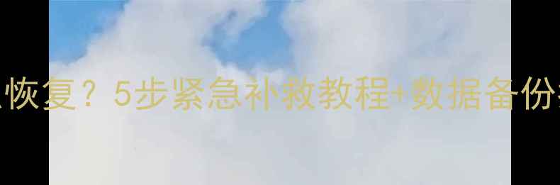 DB2删除表数据了怎么恢复5步紧急补救教程数据备份指南附详细操作