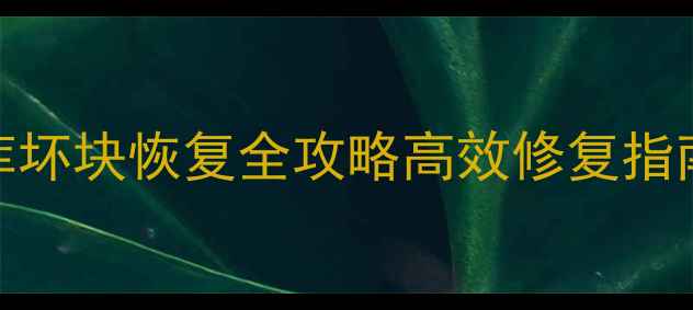 图片 📌Oracle数据库坏块恢复全攻略高效修复指南+详细教程🔧2