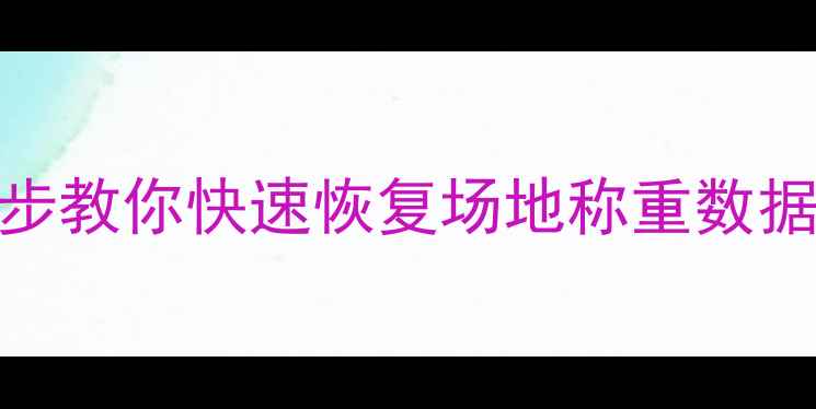 图片 📌地磅数据丢失别慌！3步教你快速恢复场地称重数据💪（附专业避坑指南）2