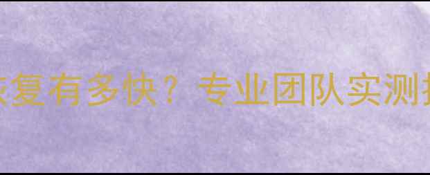 希捷硬盘F级数据恢复有多快专业团队实测技术附恢复案例