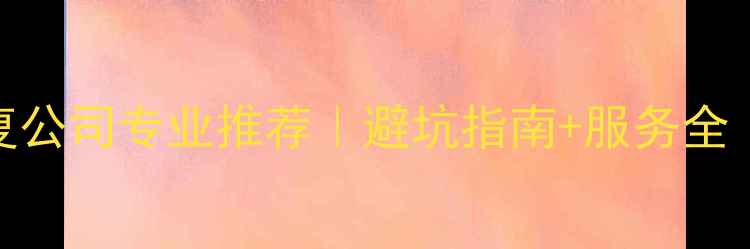 图片 📌潢川数据恢复公司专业推荐｜避坑指南+服务全（附真实案例）