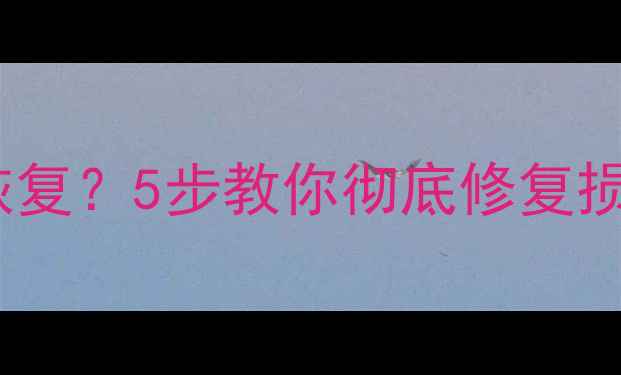图片 📌电脑文件显示号如何恢复？5步教你彻底修复损坏数据（附工具推荐）1
