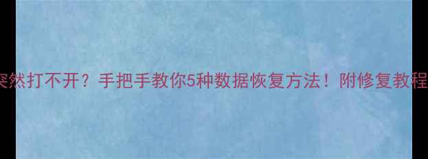 图片 📚PPT文件突然打不开？手把手教你5种数据恢复方法！附修复教程+预防指南2
