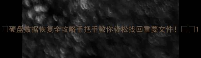 图片 📚硬盘数据恢复全攻略手把手教你轻松找回重要文件！💻✨1