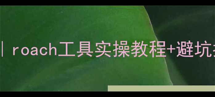 图片 📢数据库恢复全攻略｜roach工具实操教程+避坑指南（附真实案例）1