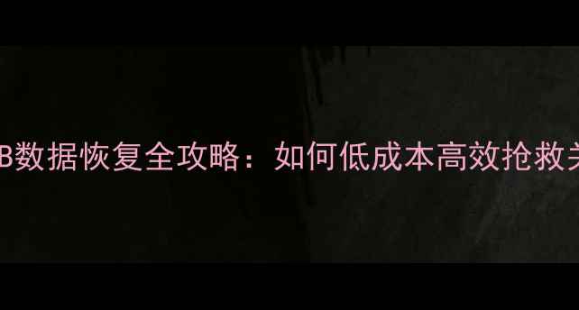 图片 📢磁头坏道1TB数据恢复全攻略：如何低成本高效抢救关键文件？📢2