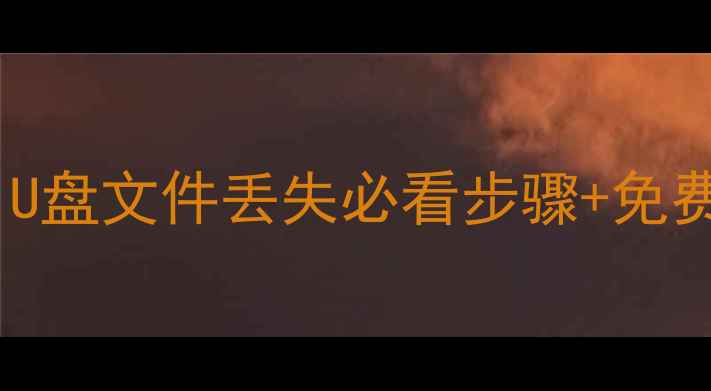 图片 📥优盘数据恢复全攻略｜U盘文件丢失必看步骤+免费工具推荐（附教程）📁2