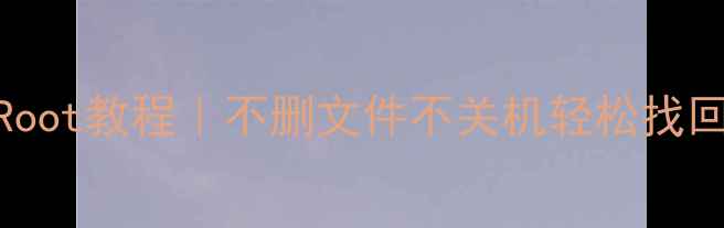 安卓手机数据恢复免Root教程不删文件不关机轻松找回照片聊天记录备忘录