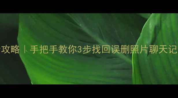 安易v6数据恢复全攻略手把手教你3步找回误删照片聊天记录附免费教程