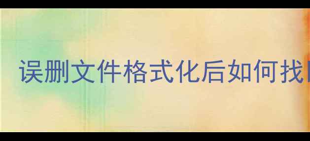 图片 📱手机删除硬盘数据恢复全攻略：误删文件格式化后如何找回重要数据（附免费工具推荐）2