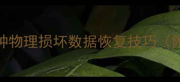 图片 📱手机摔碎还能恢复数据？5种物理损坏数据恢复技巧（附案例）｜手机维修避坑指南1