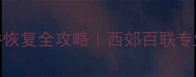 图片 📱手机电脑U盘文件恢复全攻略｜西郊百联专业数据恢复服务🔍1
