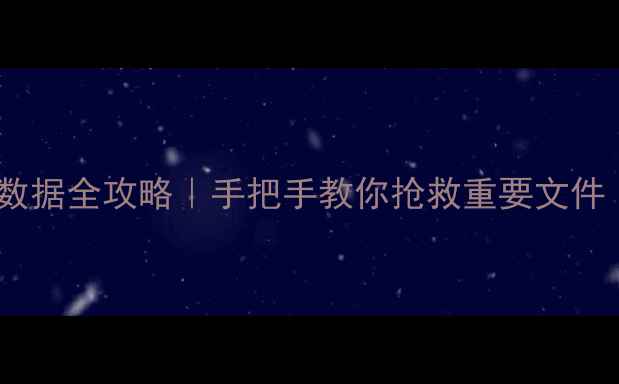 图片 📱手机白屏自动恢复数据全攻略｜手把手教你抢救重要文件（附系统急救指南）2