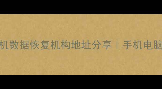鲁山专业手机数据恢复机构地址分享手机电脑文件急救指南