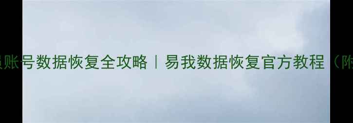 图片 📱💻手机电脑会员账号数据恢复全攻略｜易我数据恢复官方教程（附会员权益说明）1