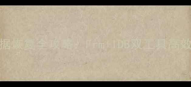 图片 📱💻手机电脑数据恢复全攻略：Frm+IDB双工具高效恢复被删文件！