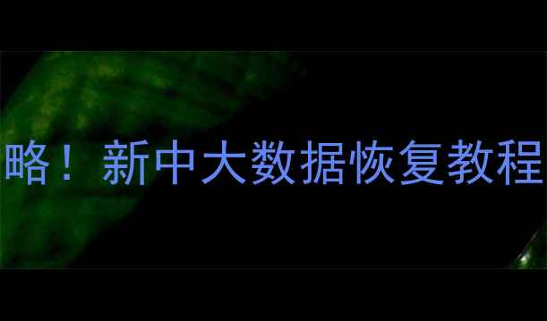 图片 📱💻手机电脑文件恢复全攻略！新中大数据恢复教程亲测有效｜附免费工具推荐