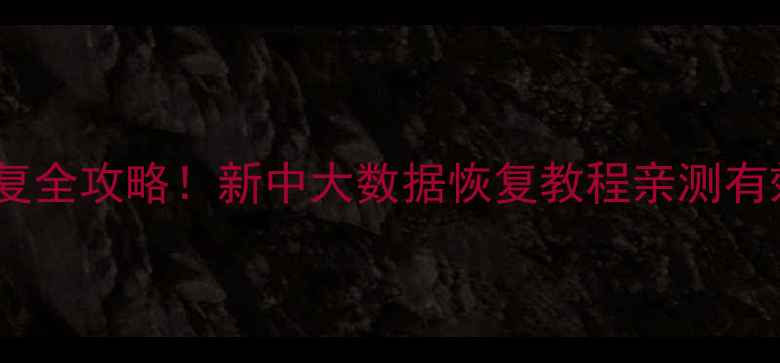 图片 📱💻手机电脑文件恢复全攻略！新中大数据恢复教程亲测有效｜附免费工具推荐2