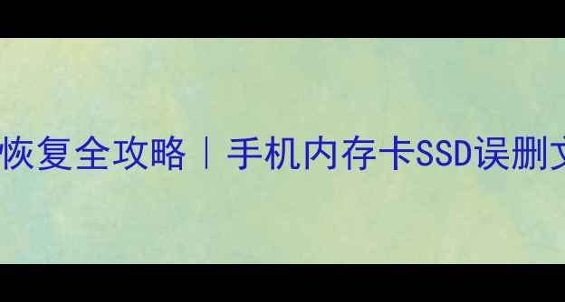 内存芯片数据恢复全攻略手机内存卡SSD误删文件也能救回来